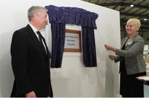 Paul Markey and Dr Asli Tamer Vestlund mark the opening of the facility
